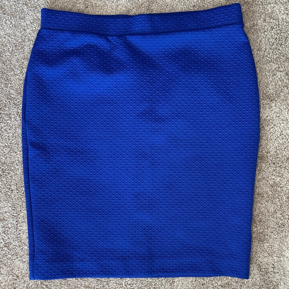 Elle Royal Blue Textured Skirt